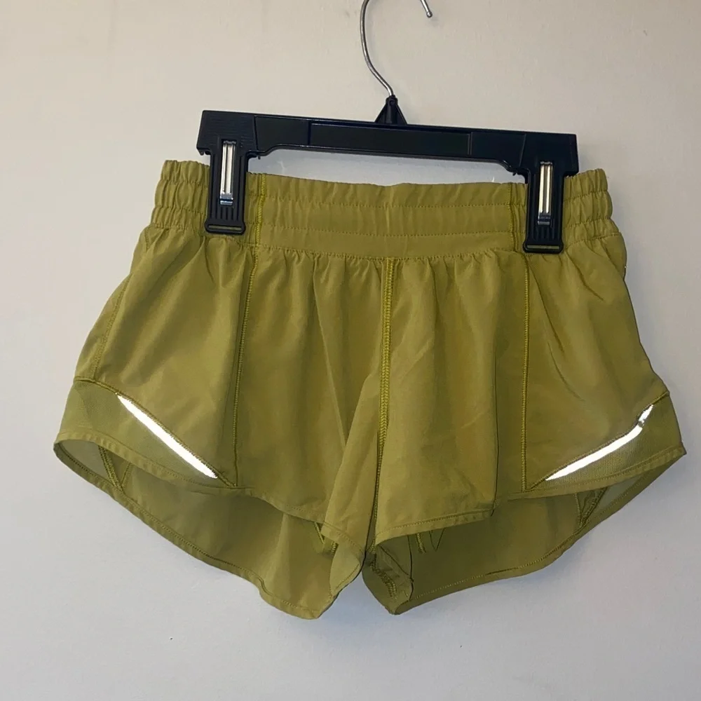 Lululemon Athletica Light Olive Athletic Shorts